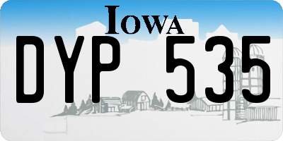 IA license plate DYP535