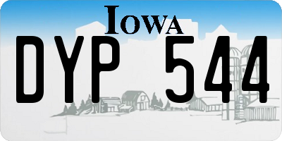 IA license plate DYP544