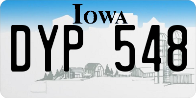 IA license plate DYP548