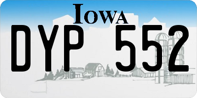 IA license plate DYP552