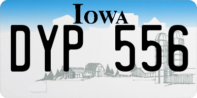 IA license plate DYP556