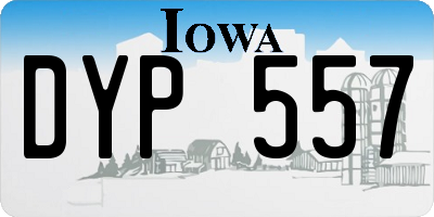IA license plate DYP557