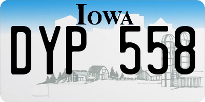 IA license plate DYP558