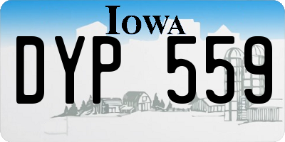 IA license plate DYP559