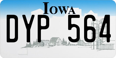 IA license plate DYP564