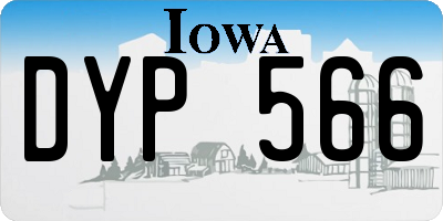 IA license plate DYP566