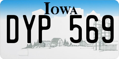 IA license plate DYP569