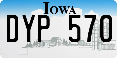 IA license plate DYP570