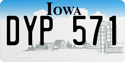 IA license plate DYP571