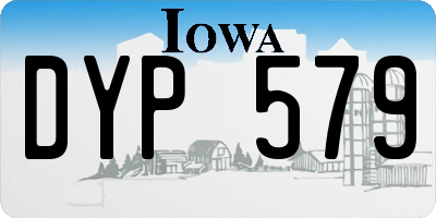 IA license plate DYP579
