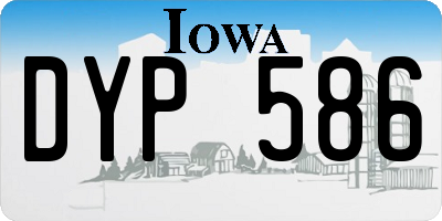 IA license plate DYP586