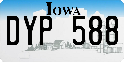 IA license plate DYP588
