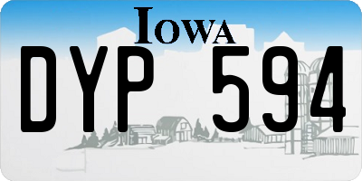 IA license plate DYP594