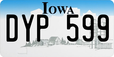 IA license plate DYP599