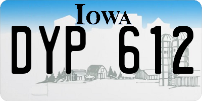 IA license plate DYP612
