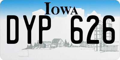 IA license plate DYP626