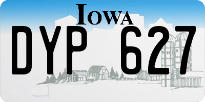 IA license plate DYP627