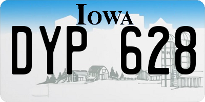 IA license plate DYP628