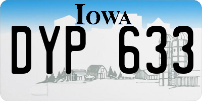 IA license plate DYP633