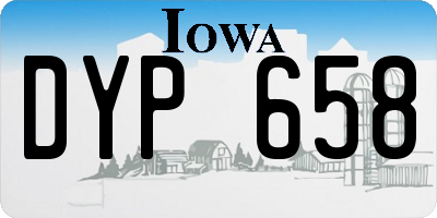 IA license plate DYP658