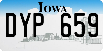 IA license plate DYP659