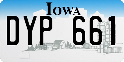 IA license plate DYP661
