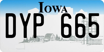 IA license plate DYP665