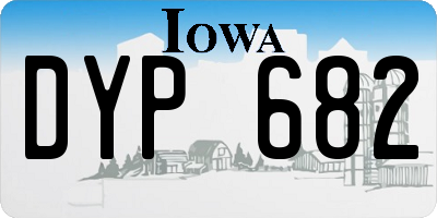 IA license plate DYP682