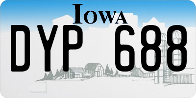 IA license plate DYP688