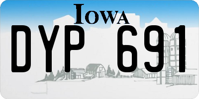 IA license plate DYP691