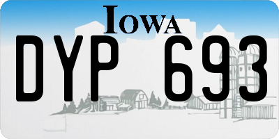 IA license plate DYP693