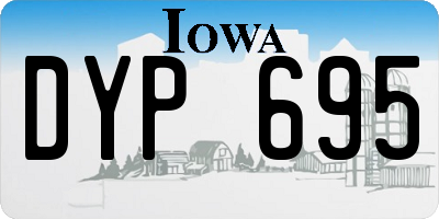 IA license plate DYP695