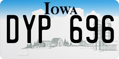 IA license plate DYP696