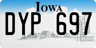 IA license plate DYP697