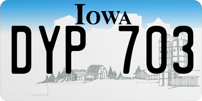 IA license plate DYP703