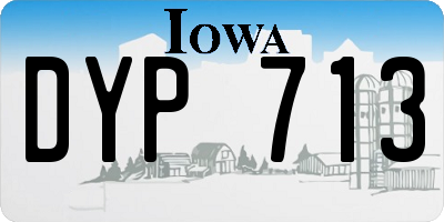 IA license plate DYP713