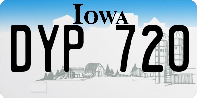 IA license plate DYP720