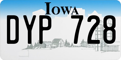 IA license plate DYP728