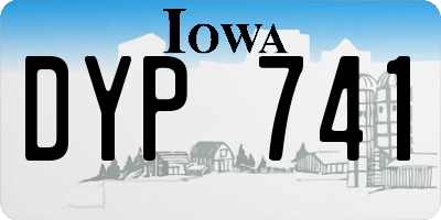 IA license plate DYP741