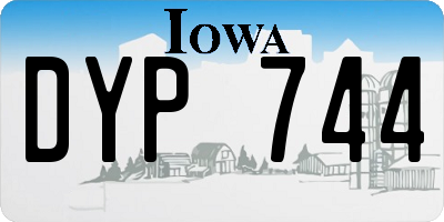 IA license plate DYP744