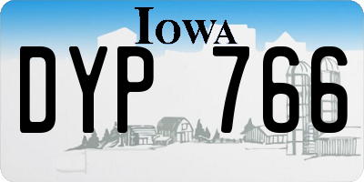 IA license plate DYP766