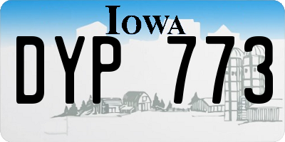 IA license plate DYP773