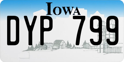 IA license plate DYP799