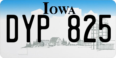 IA license plate DYP825
