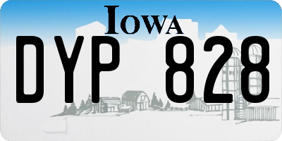 IA license plate DYP828