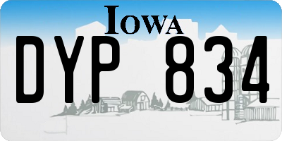 IA license plate DYP834