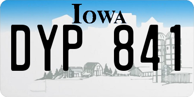 IA license plate DYP841