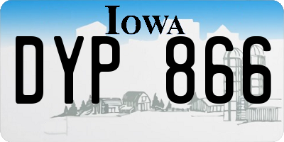 IA license plate DYP866