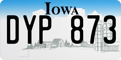 IA license plate DYP873