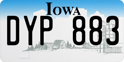 IA license plate DYP883